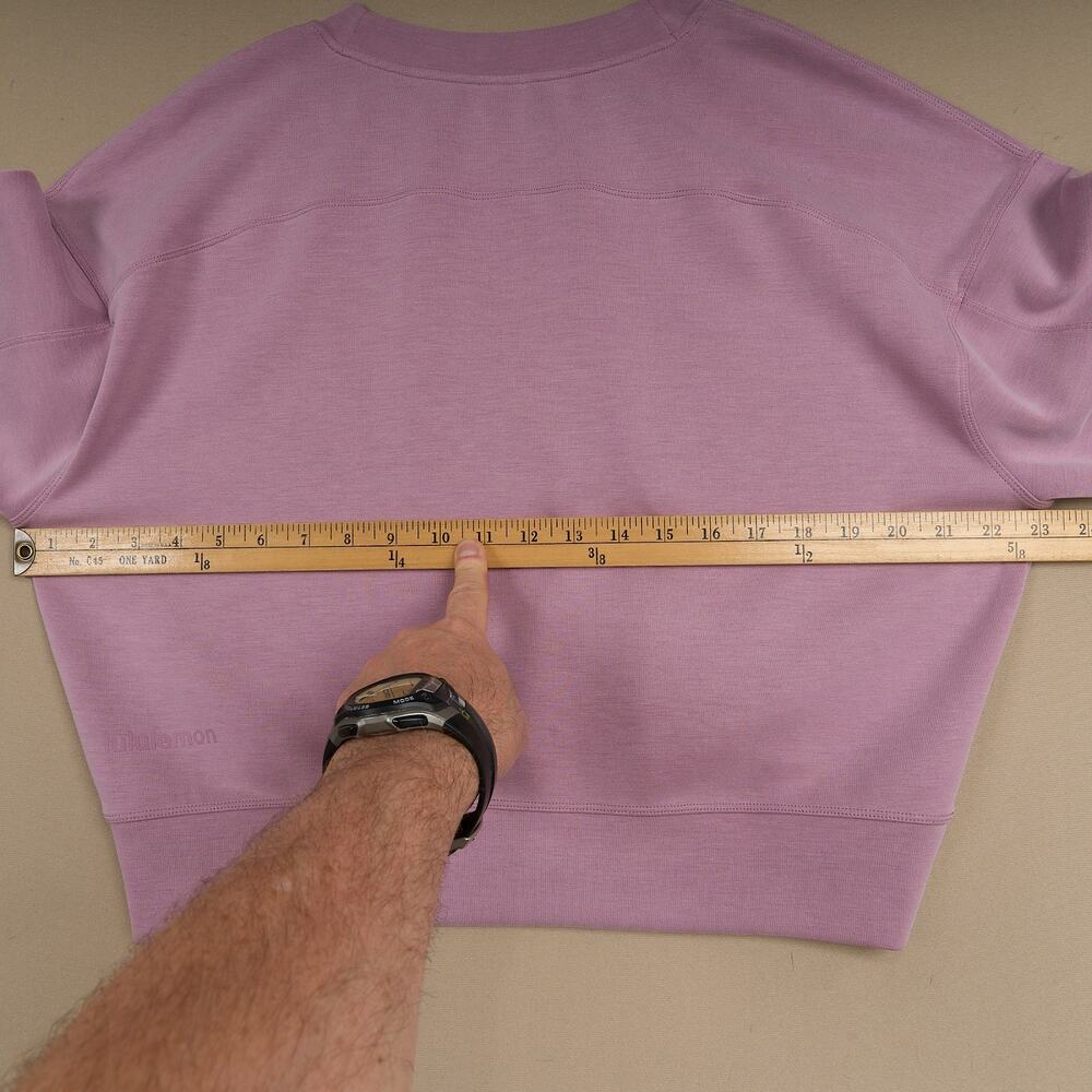 Lululemon Perfectly Oversized Cropped Crew Softstreme Purple Lavender Size 4 - Picture 7 of 8